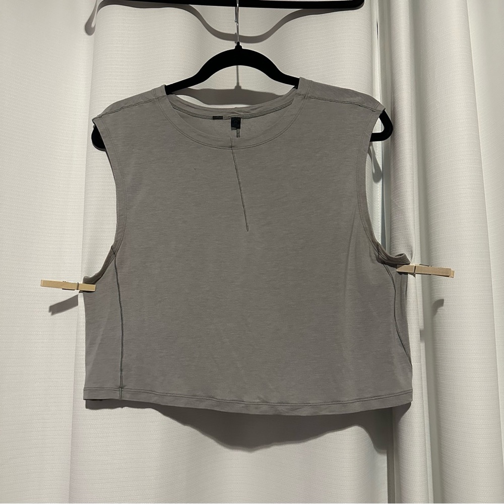 Grey Lululemon Crop Top